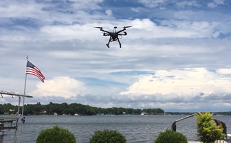 An image of the drone flying.