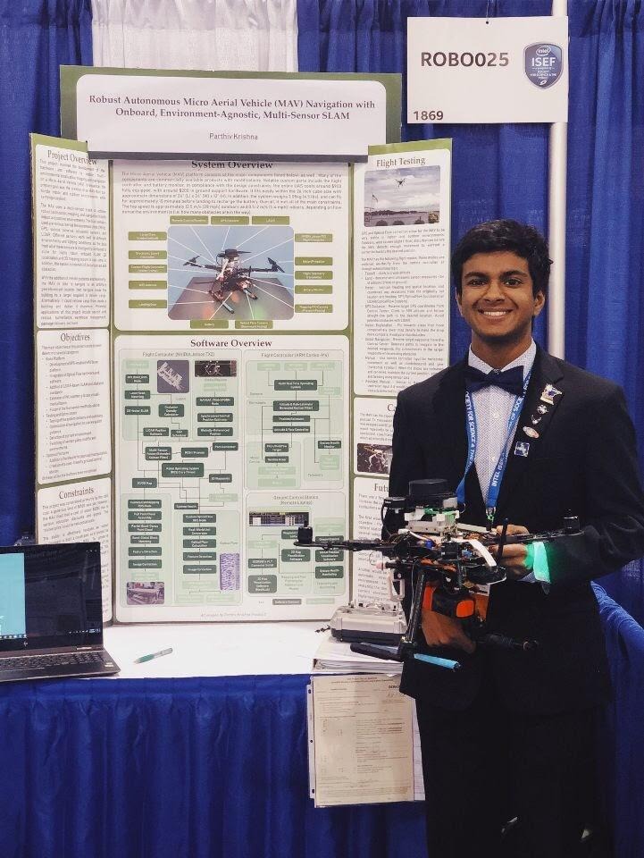 Parthiv presenting at ISEF.