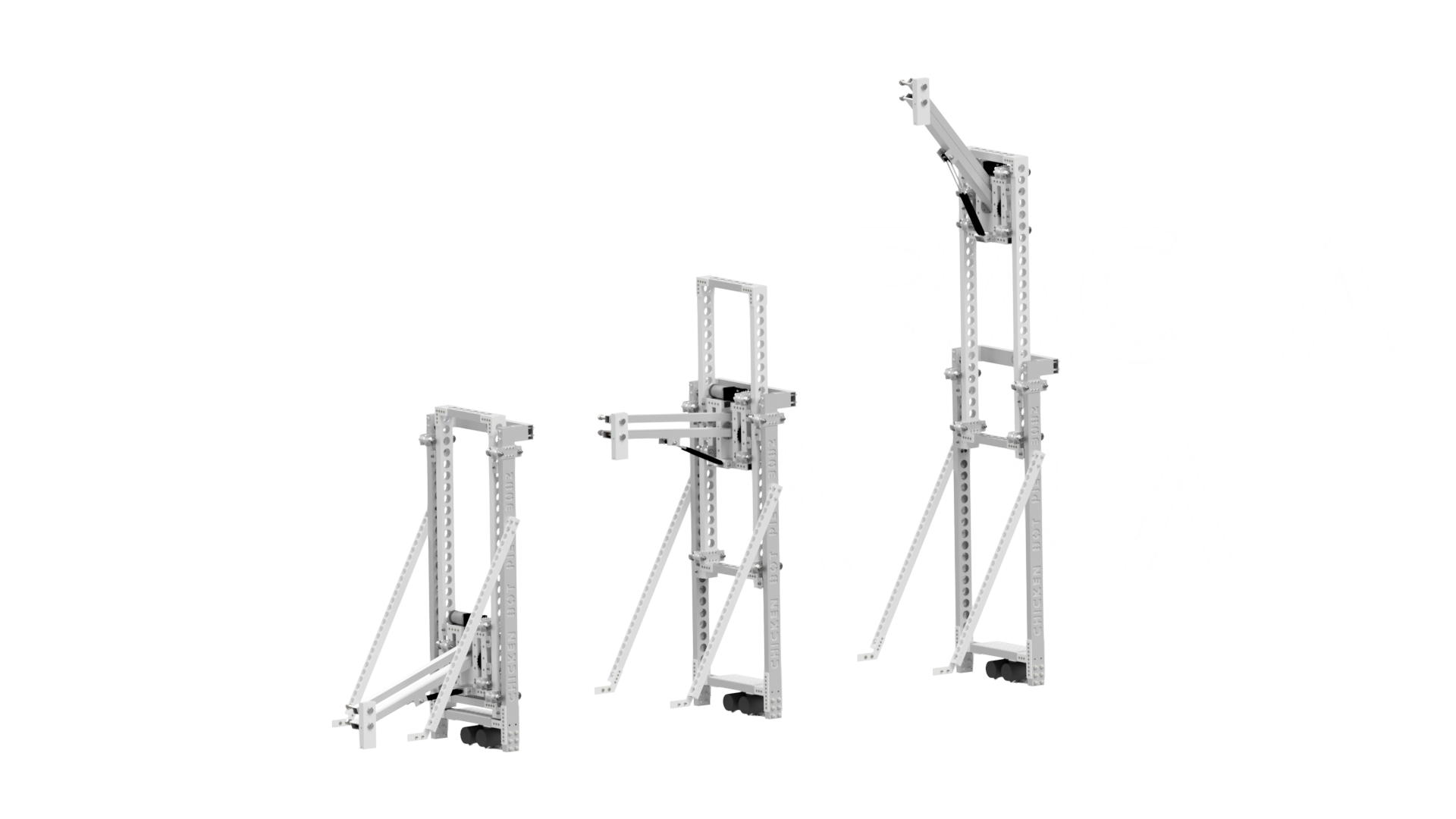 Team 3082's superstructure for 2019: render.