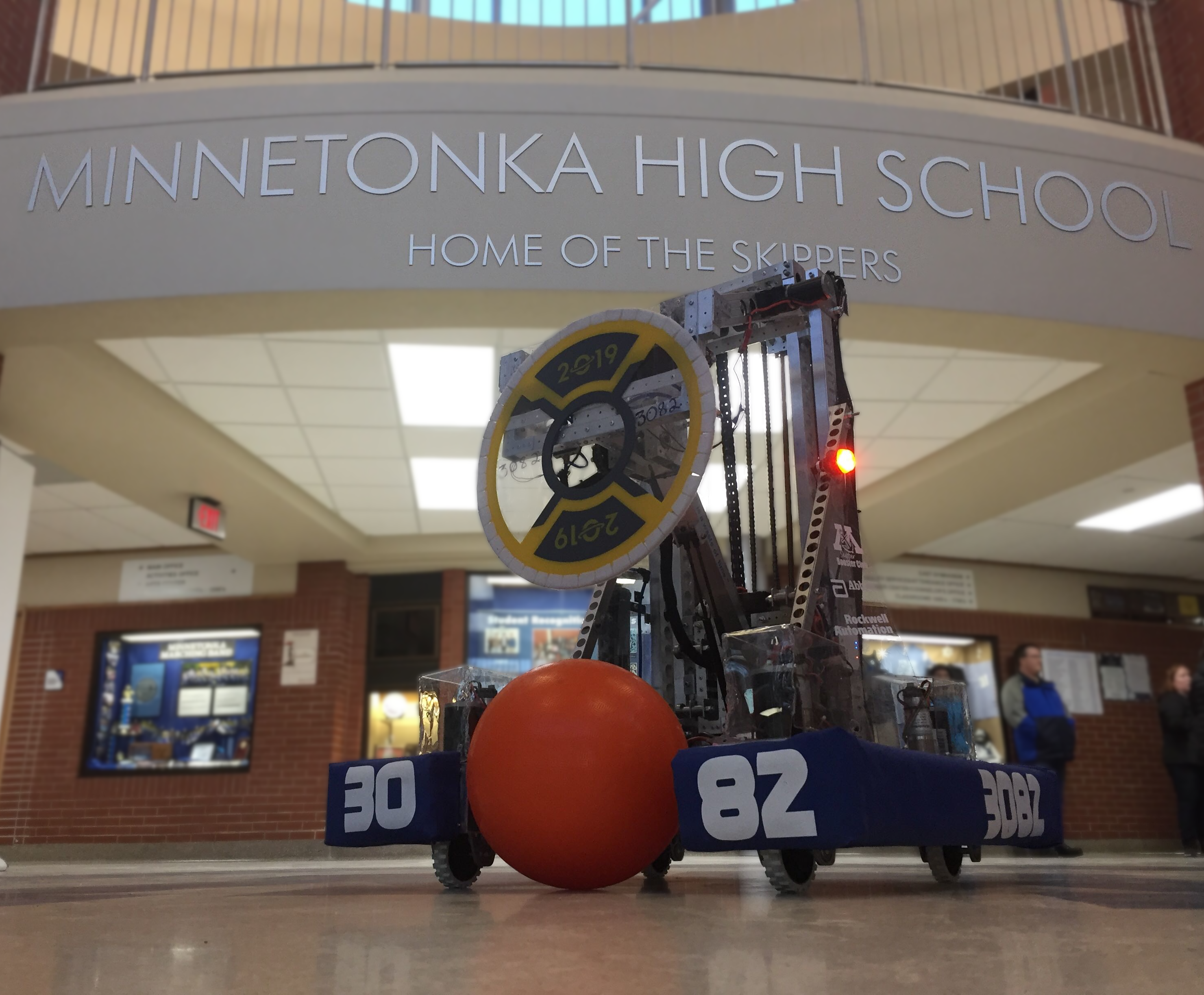 Team 3082's robot for 2019.